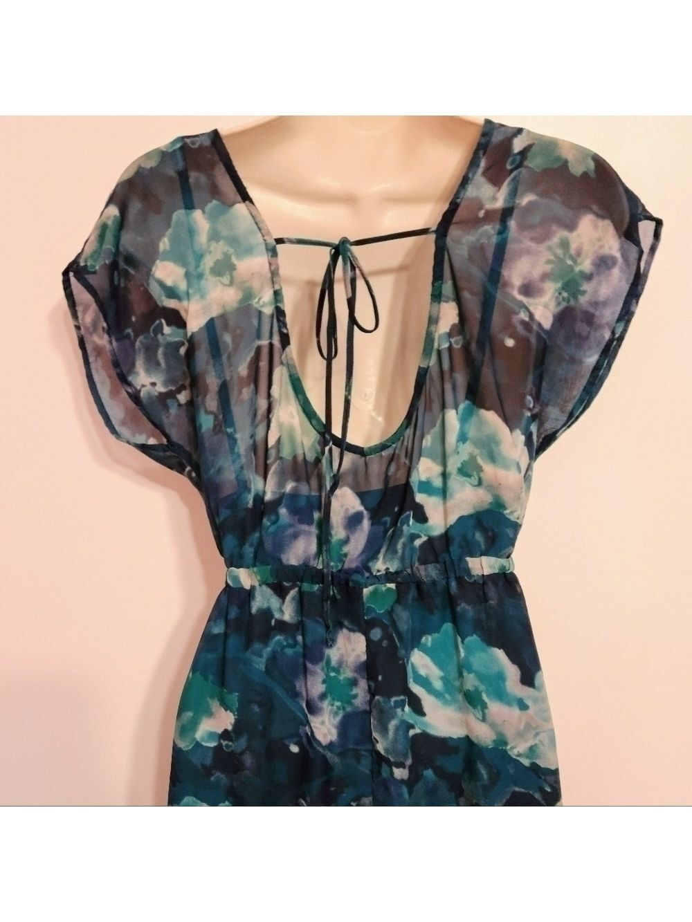 Xhilaration Mini Dress Aqua Medium - Picture 7 of 12